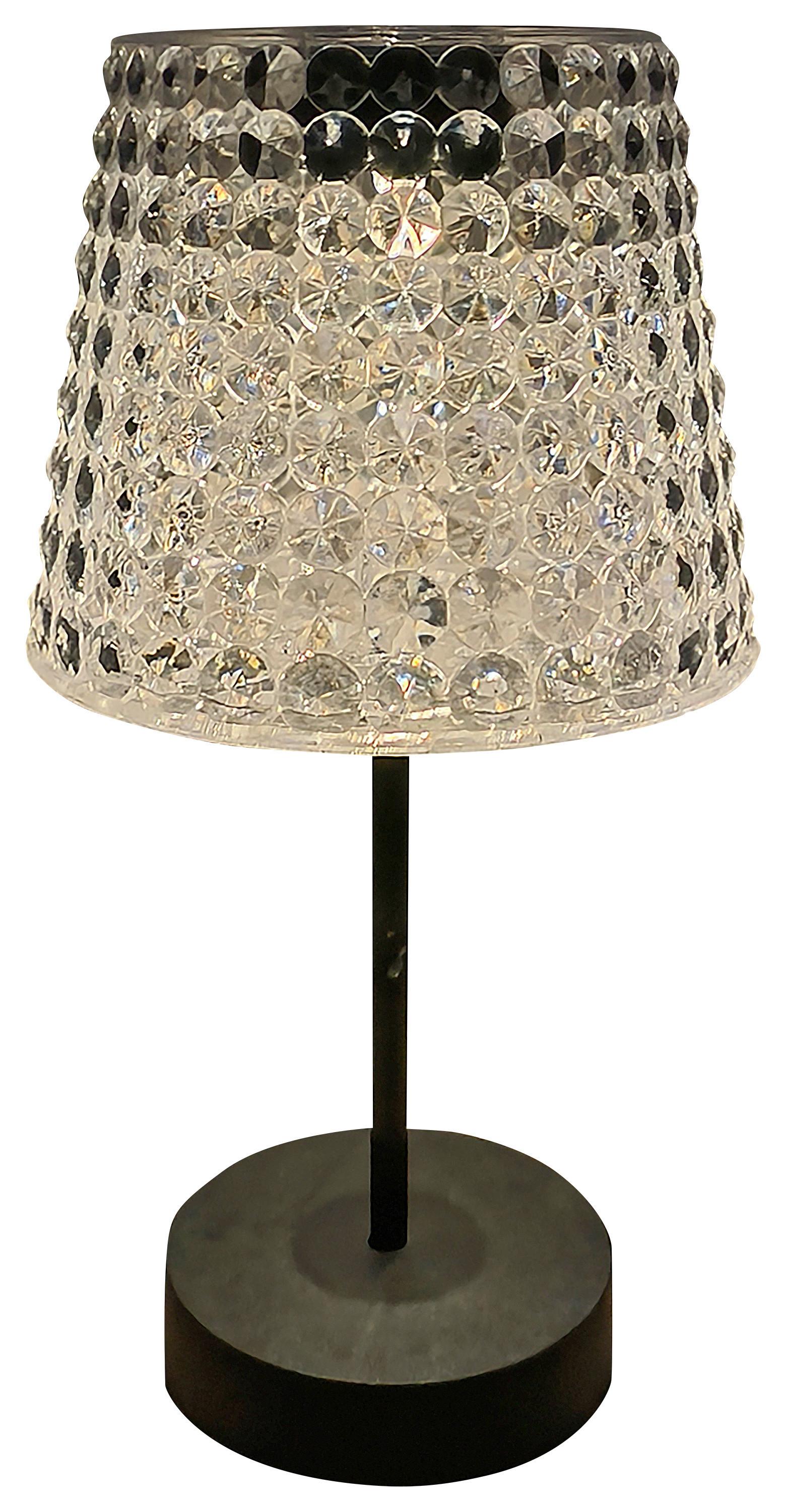 LAMPA SOLARNA SUNCE - czarny/przezroczysty, Trend, tworzywo sztuczne (12,5/24cm) - Ambia Garden