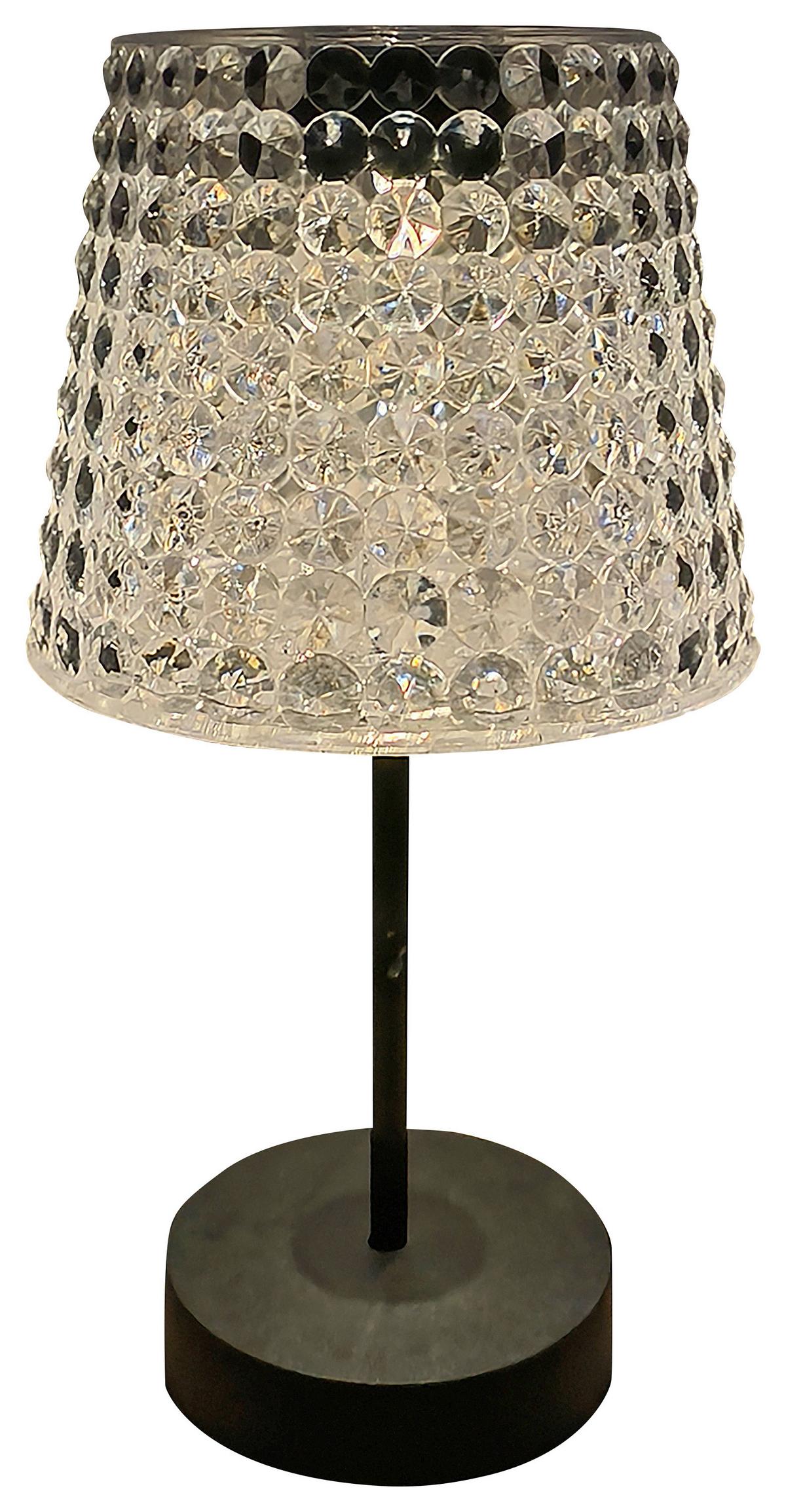 LAMPA SOLARNA SUNCE - czarny/przezroczysty, Trend, tworzywo sztuczne (12,5/24cm) - Ambia Garden