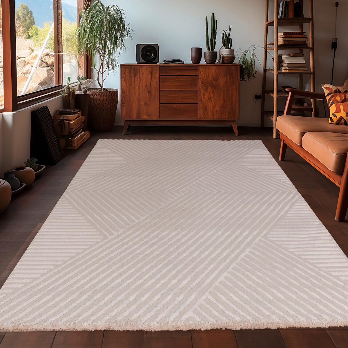 Tkana Preproga Sahara, Bež, 200x290cm - bež, Design, tekstil (200/290cm) - Novel