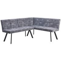 Kotna Klop Milos, Siva - siva/črna, Moderno, kovina/tekstil (190/150cm)