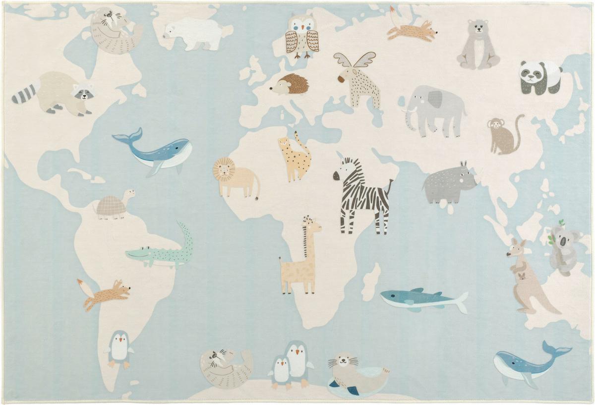 DYWAN DZIECIĘCY ZOONIA LIVING-KIDS8195 - kremowy/różnokolorowy, Design, tkanina (120/180cm) - Lindorug