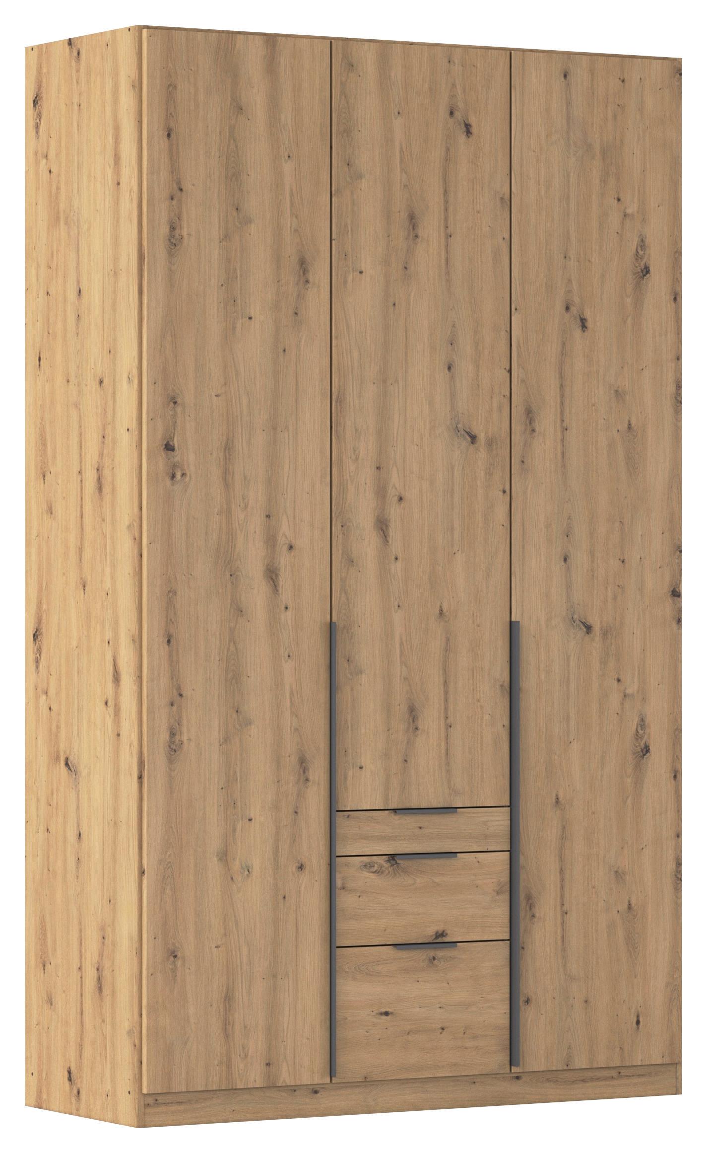 Ormar S Klasičnim Vratima Alabama - siva/tamno siva, Moderno, drvni materijal/metal (136/229/54cm) - Modern Living