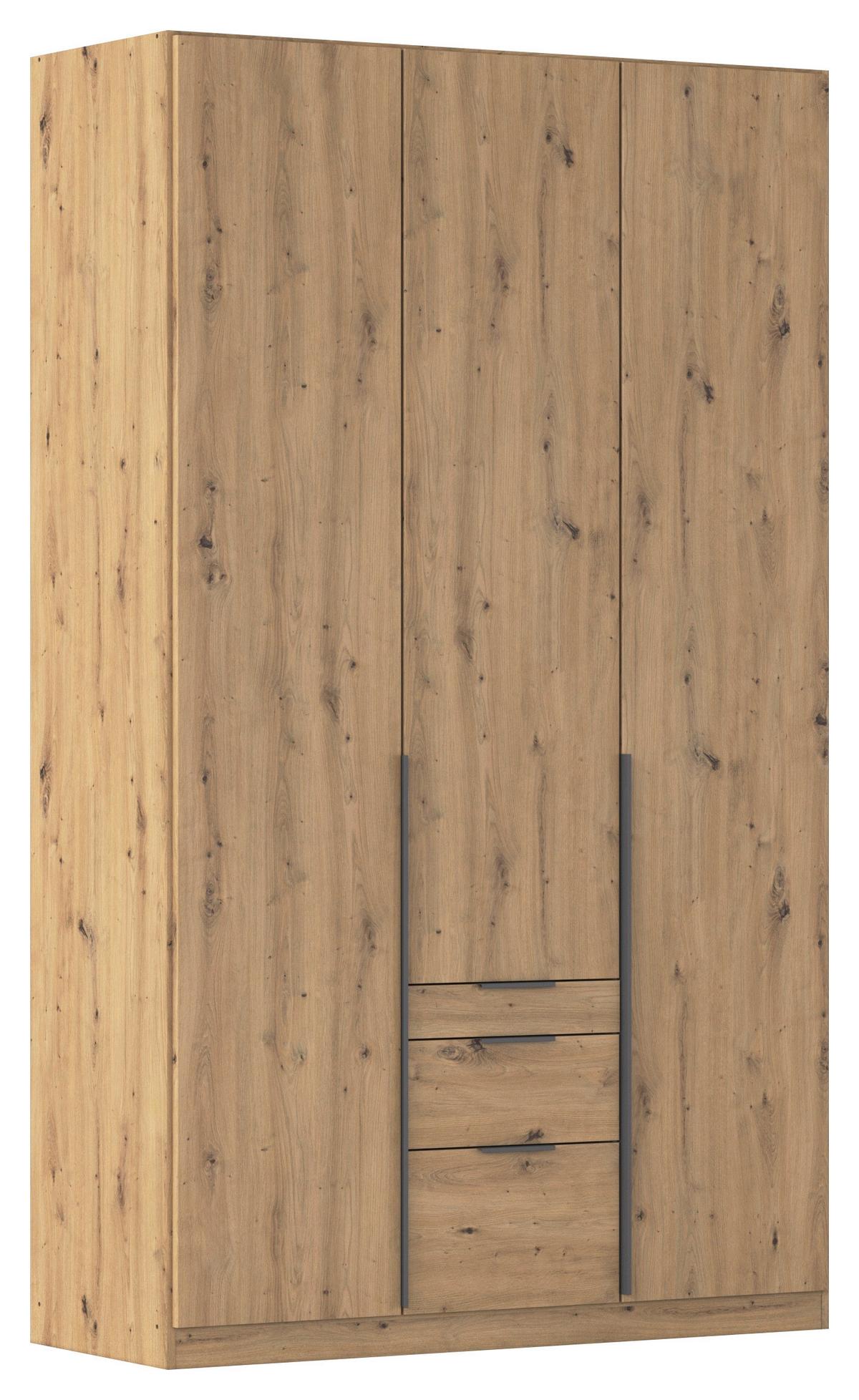 Ormar S Klasičnim Vratima Alabama - siva/tamno siva, Moderno, drvni materijal/metal (136/229/54cm) - Modern Living