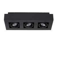 Led-deckenleuchte 09119/16/30 Xirax - Schwarz, Basics (36/14/8.8cm) - Lucide