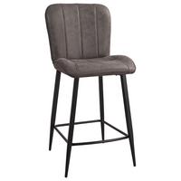 Taburet de bar ALPHA - negru/gri, Basics, lemn/metal (44,5/99,5/53cm) - Mömax