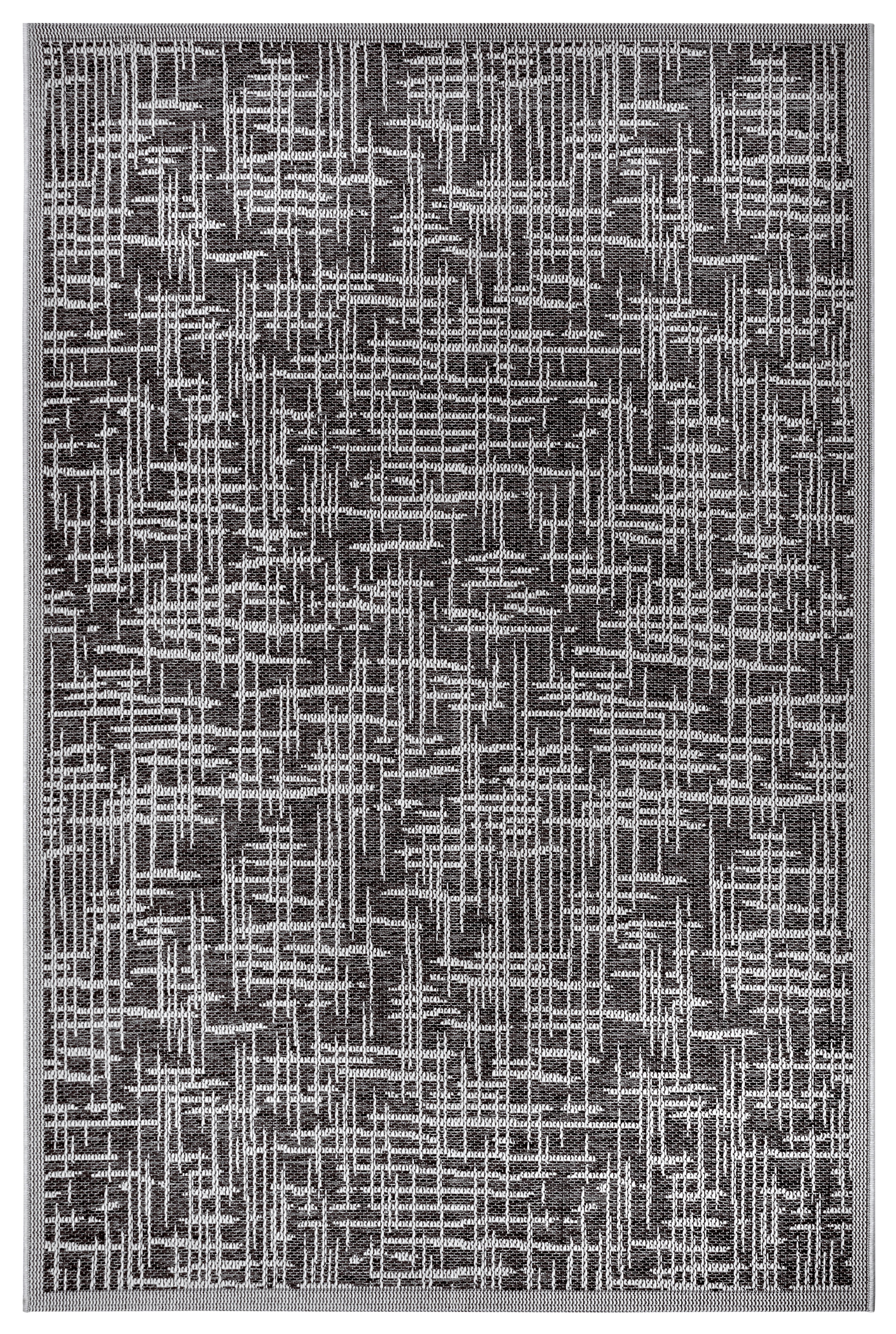 Outdoorteppich Lahal Grau/Beige ca. 190x290cm - Beige/Grau, Design, Kunststoff (190/290cm) - Novel
