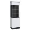 Vitrina Campania - bijela/antracit, Trend, staklo/drvni materijal (60,1/200,5/40cm) - Modern Living