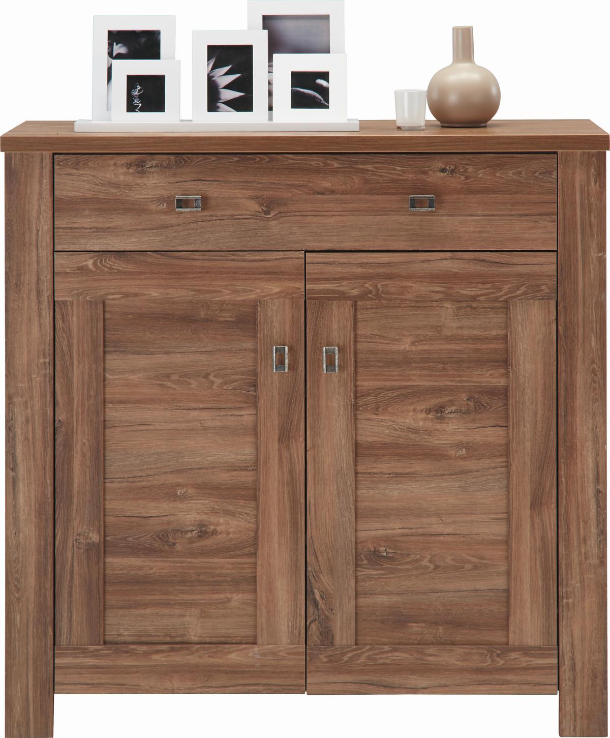 Dulap pentru pantofi BRÜSSEL - culoare lemn acacia, Lifestyle, material pe bază de lemn (100/100/40cm) - Zandiara