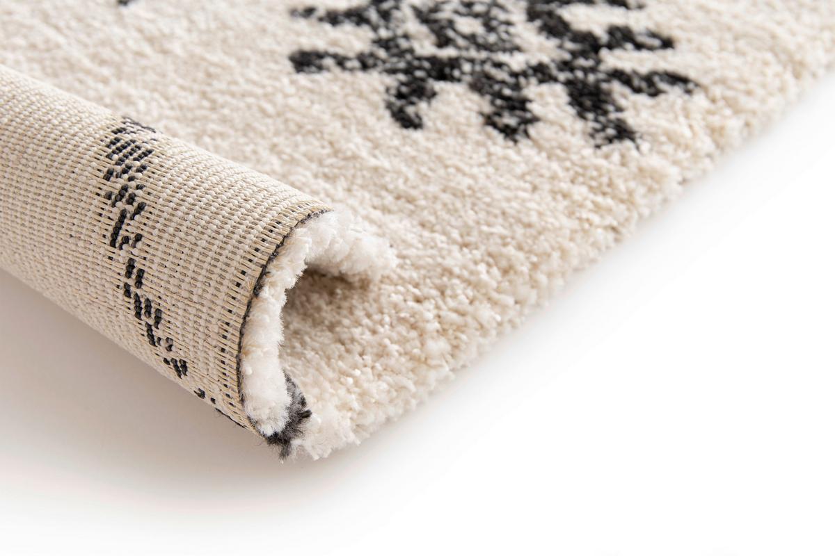 Covor țesut Timon - crem/negru, Modern, textil (80/150cm) - Modern Living