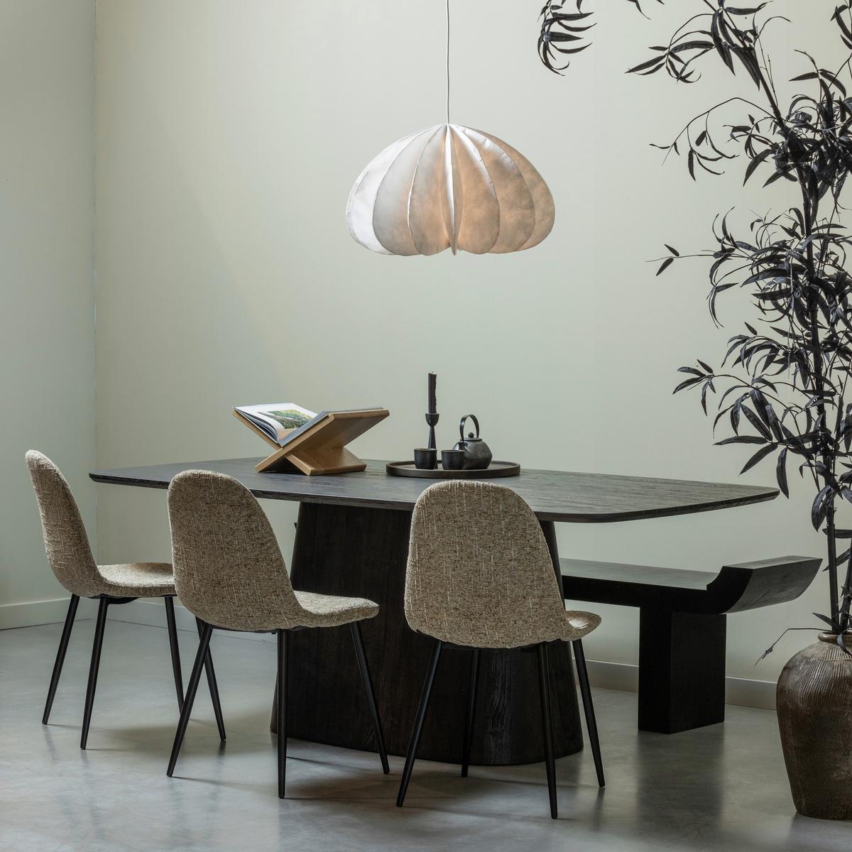 Esstisch Leah Dunkelbraun - Dunkelbraun, Design, Holzwerkstoff (200/105/76cm) - Livetastic