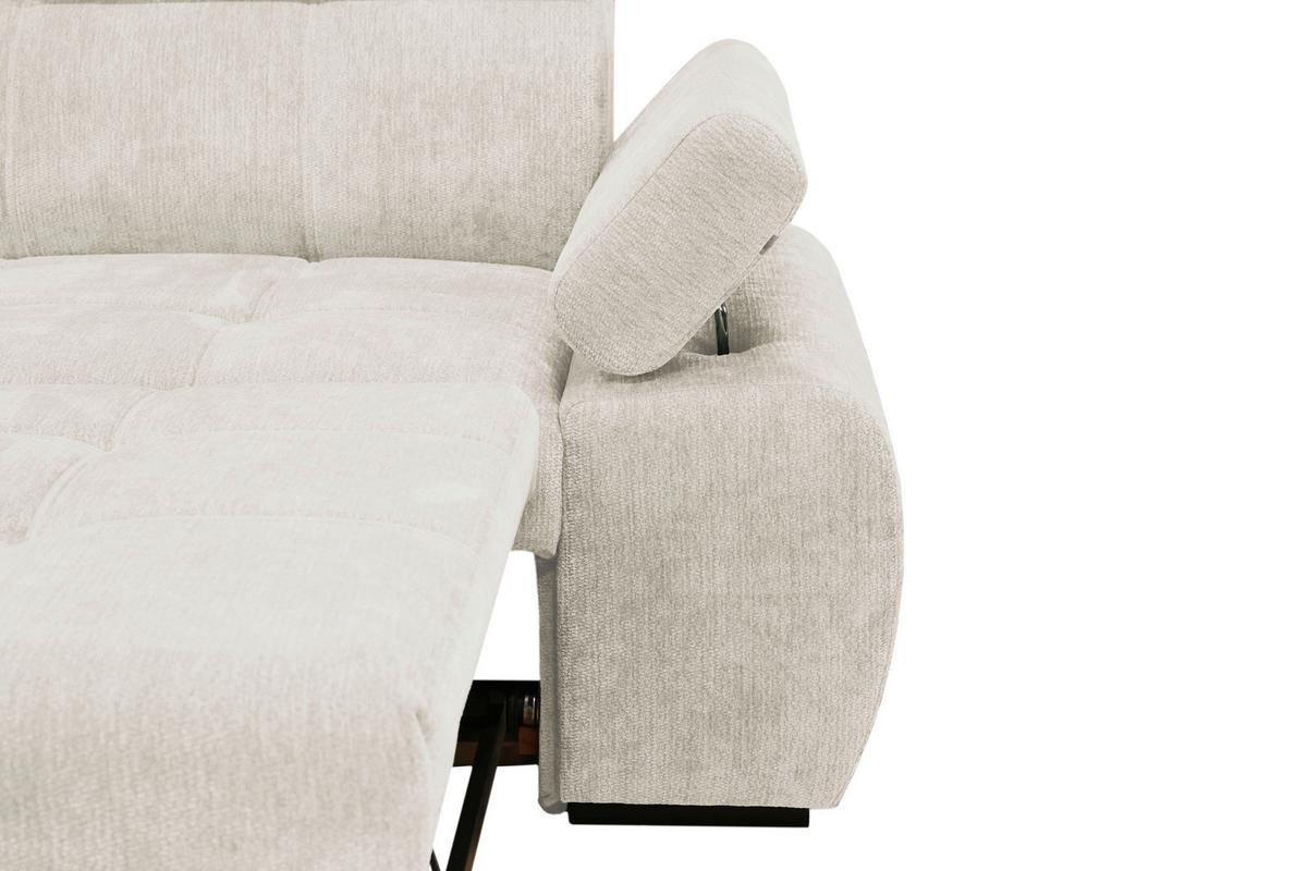 Kutna Garnitura Vegas - bež/crna, Design, drvo/tekstil (173/294cm) - Modern Living