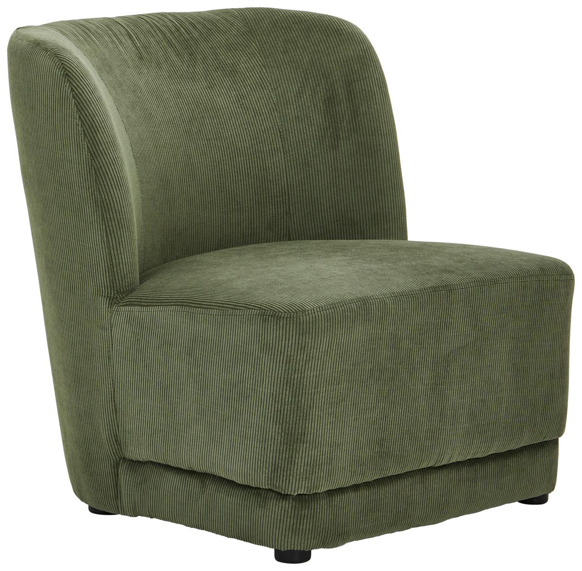 FOTEL POLSTERSESSEL - zielony, Design, drewno/tkanina (64/71/73cm) - MID.YOU