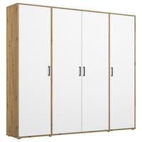 Ormar S Klasičnim Vratima Voyager - bijela/siva, Moderno, drvni materijal/plastika (187/194/53cm) - Modern Living