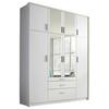 Ormar S Klasičnim Vratima Hildesheim - bijela/prozirno, Design, staklo/drvni materijal (185/231/56cm) - Modern Living