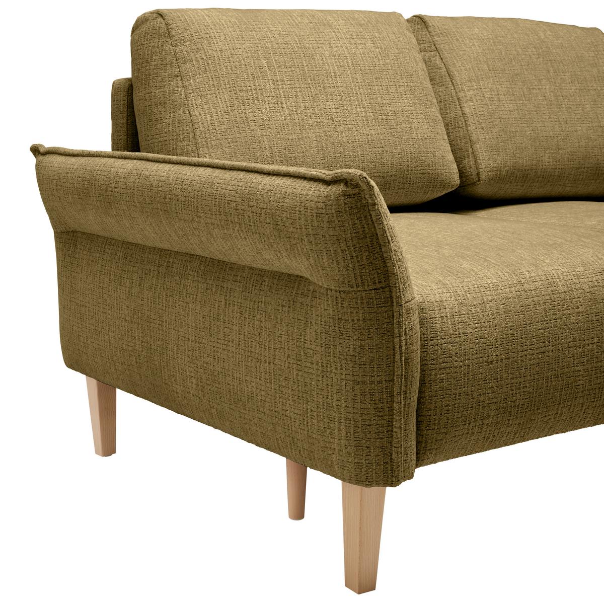 CANAPEA CU 2 LOCURI CUSTOM - crem/măsliniu, Modern, textil (150/85/92cm) - Mömax