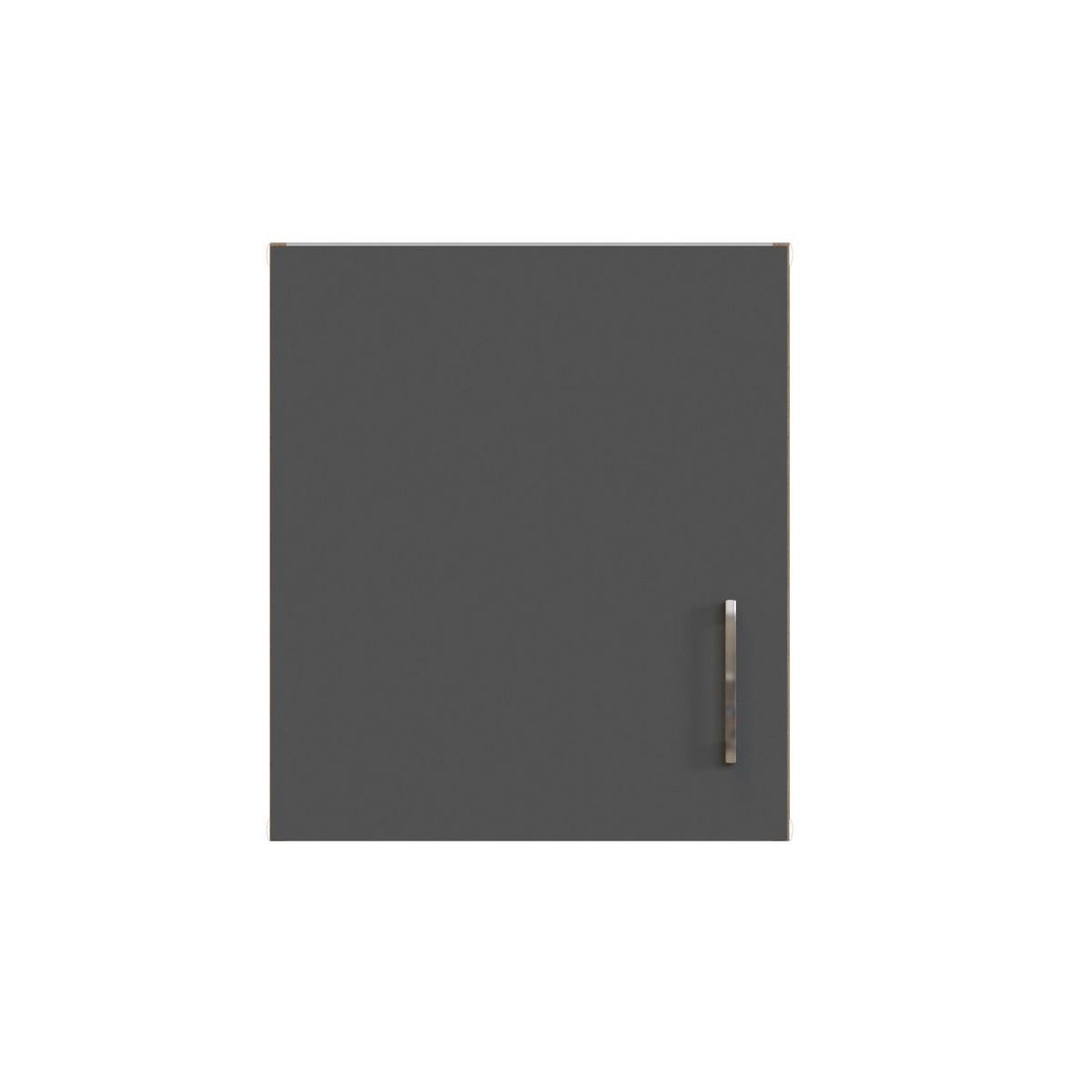Held Küchenoberschrank ca. 50 cm Anthrazit/Eiche - Chromfarben/Anthrazit, MODERN, Holzwerkstoff/Metall (50/57/34cm) - Held
