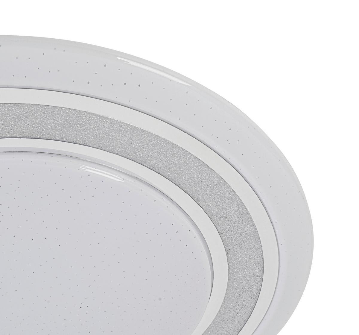 Led Mennyezeti Lámpa Giesbert - króm/fehér, Modern, műanyag/fém (55/8cm) - Premium Living