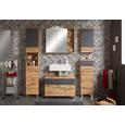 Oberschrank Eichefarben/Anthrazit - Chromfarben/Eichefarben, MODERN, Holzwerkstoff/Metall (35/70/21cm) - Premium Living Oberschrank Eichefarben/Anthrazit - Chromfarben/Eichefarben, MODERN, Holzwerkstoff/Metall (35/70/21cm) - Premium Living