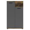 Kommode Jakob ca.60x102x30cm Anthrazit - Alteiche/Anthrazit, LIFESTYLE, Holzwerkstoff/Kunststoff (60/102/30cm) - MID.YOU