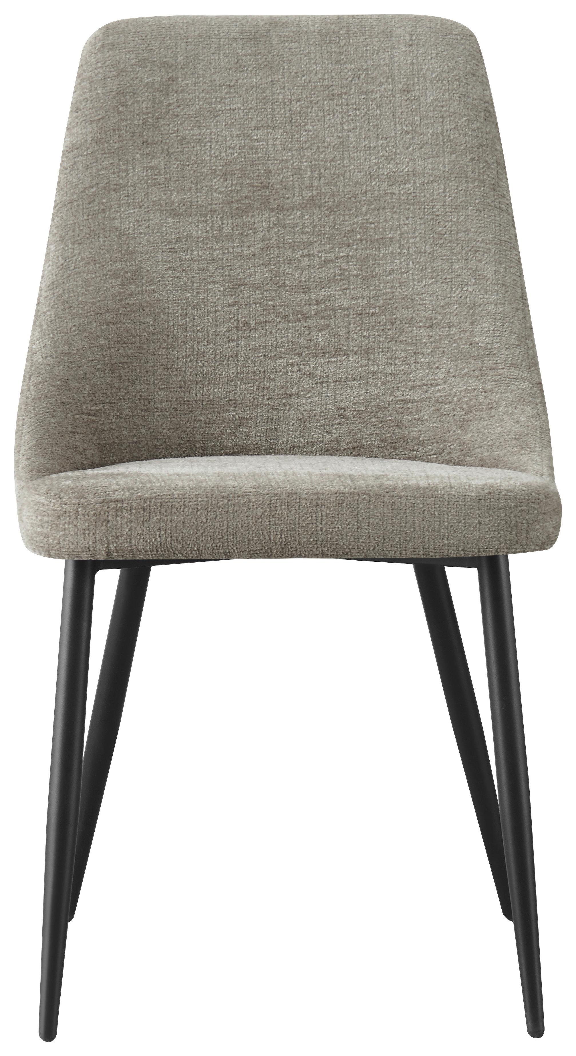 Scaun SARA - cappuccino/negru, Modern, metal/textil (48/86/60cm) - Mömax