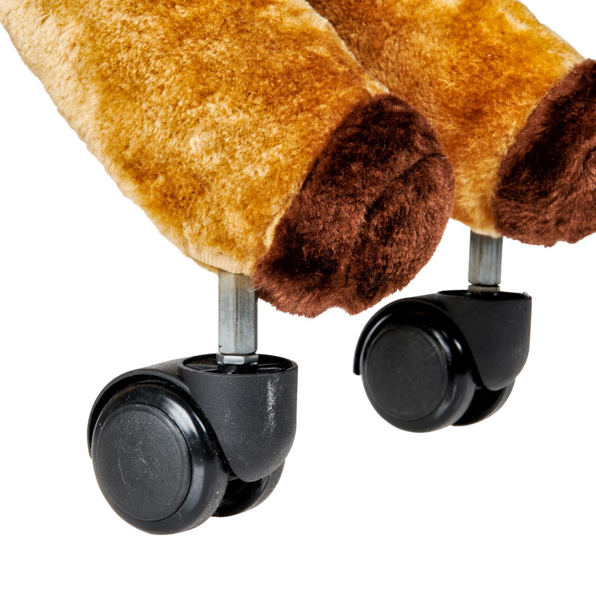 KONIK NA BIEGUNACH SPEEDY - brązowy, Basics, tworzywo sztuczne/metal (57/24/52cm) - My Baby Lou