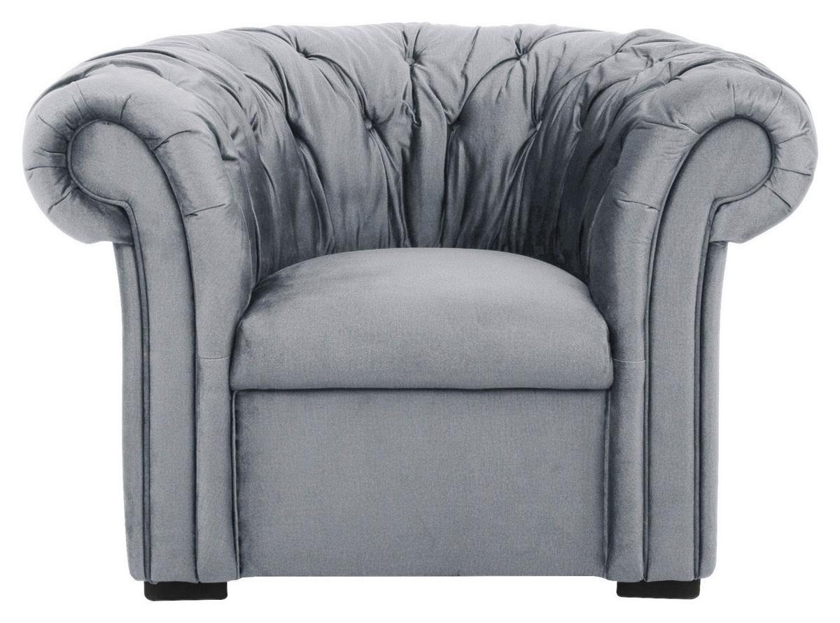 Fotelja Cupido - siva/crna, Design, tekstil/drvo (114/78/91cm) - Mömax