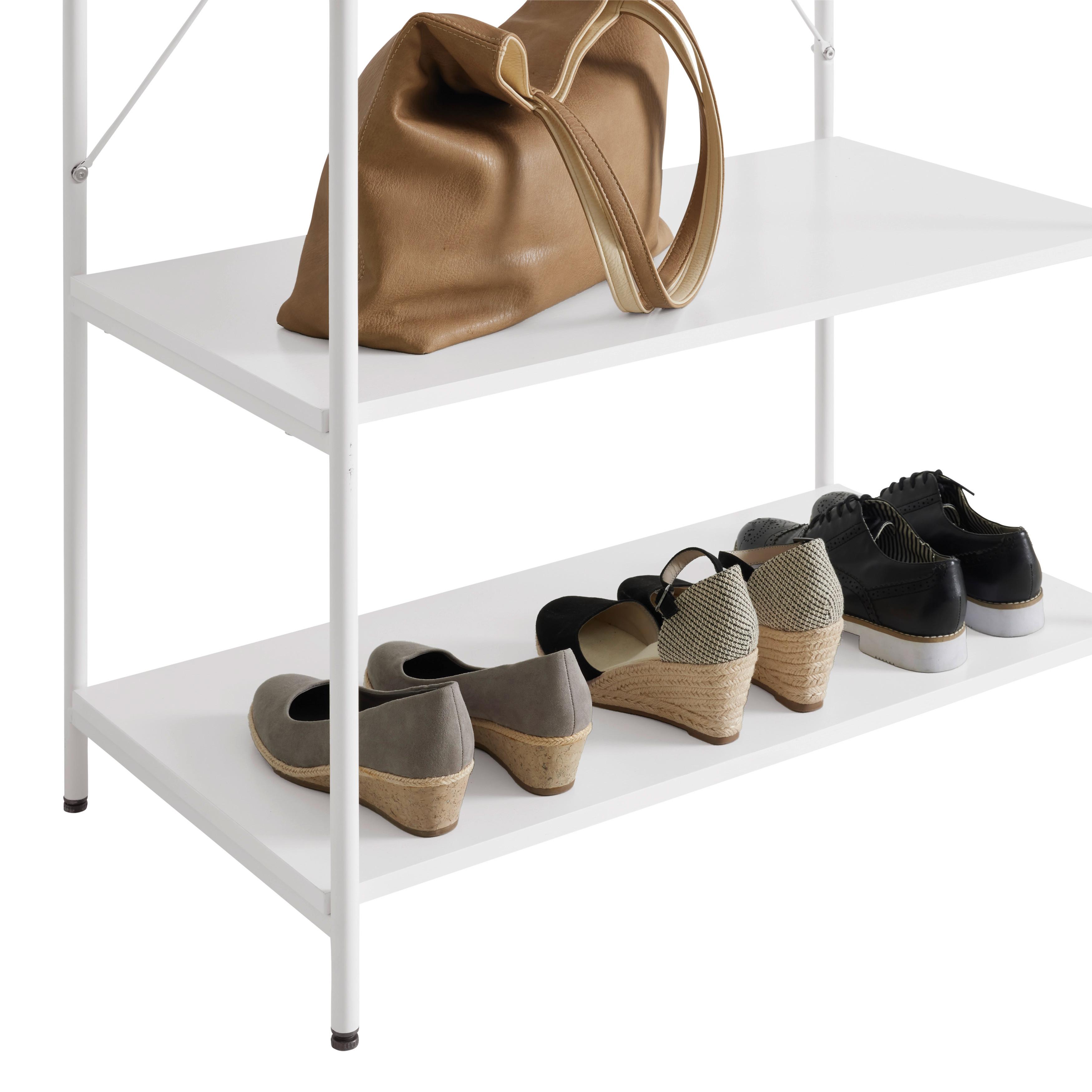KLÄDSTÄLLNING ROBERTO -EXKLUSIV- - vit, Klassisk, metall/trämaterial (80/190/44cm) - Mömax
