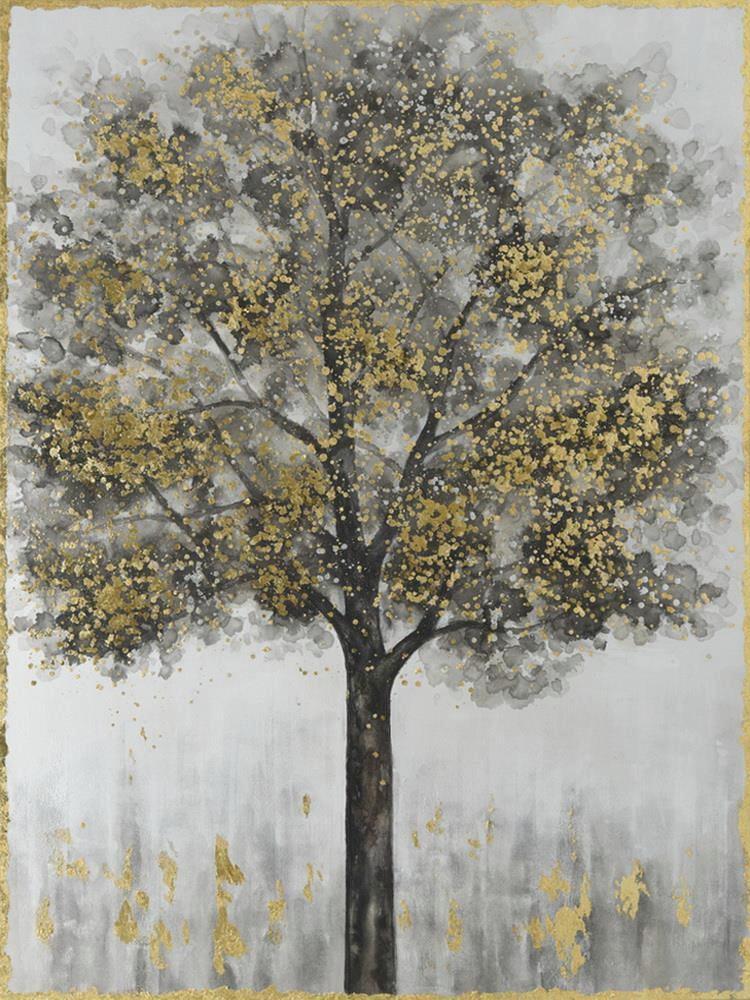 BILD 208001 - Goldfarben/Schwarz, Holz/Kunststoff (60/80/3,5cm)