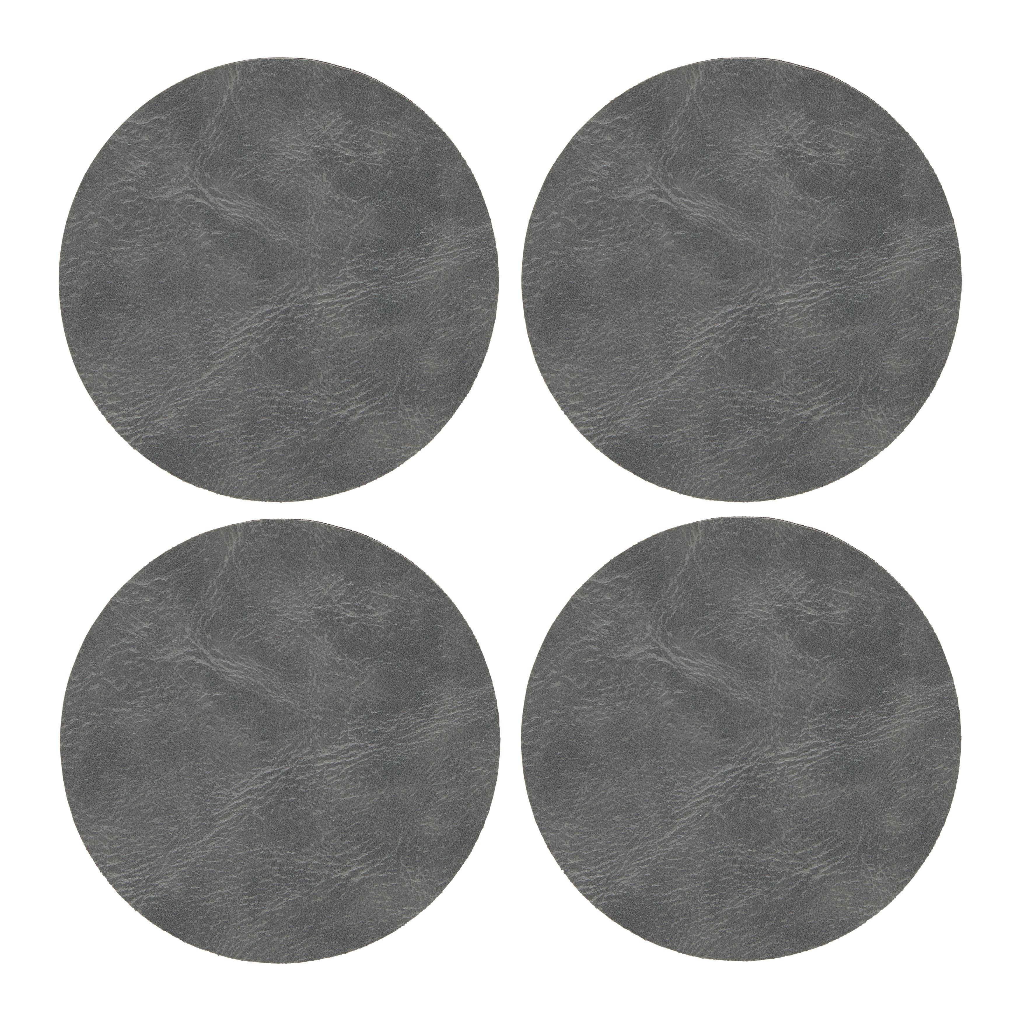 UNDERLÄGG SET LEVI - antracit, Modern, plast (10cm) - Gourmesto