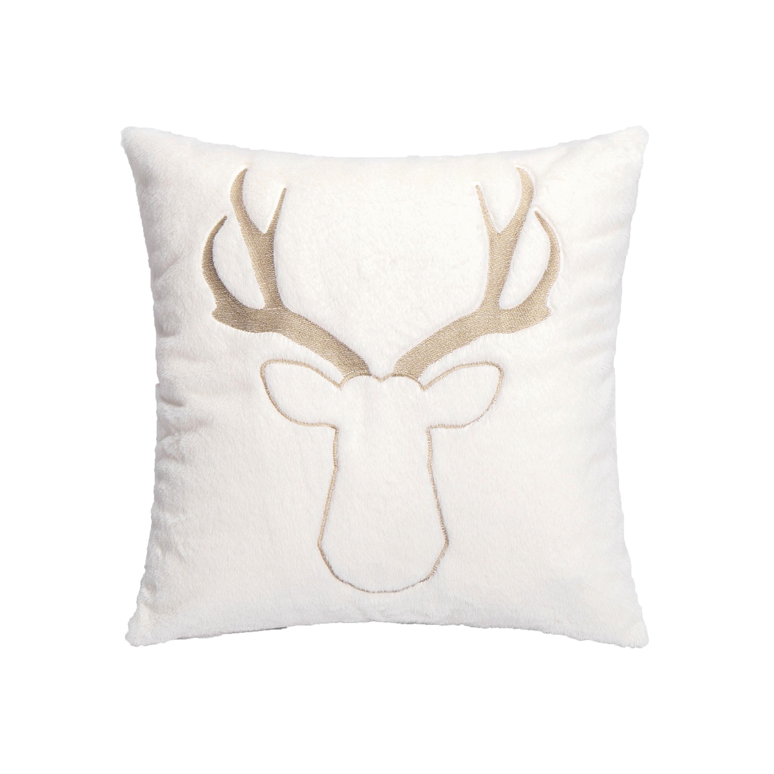 Díszpárna Monte 45/45 - taupe/fehér, textil (45/45cm) - Mömax