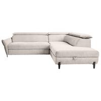 Kutna Garnitura Romeo - bež/crna, Moderno, tekstil/metal (257/76-95/207-212cm) - Modern Living