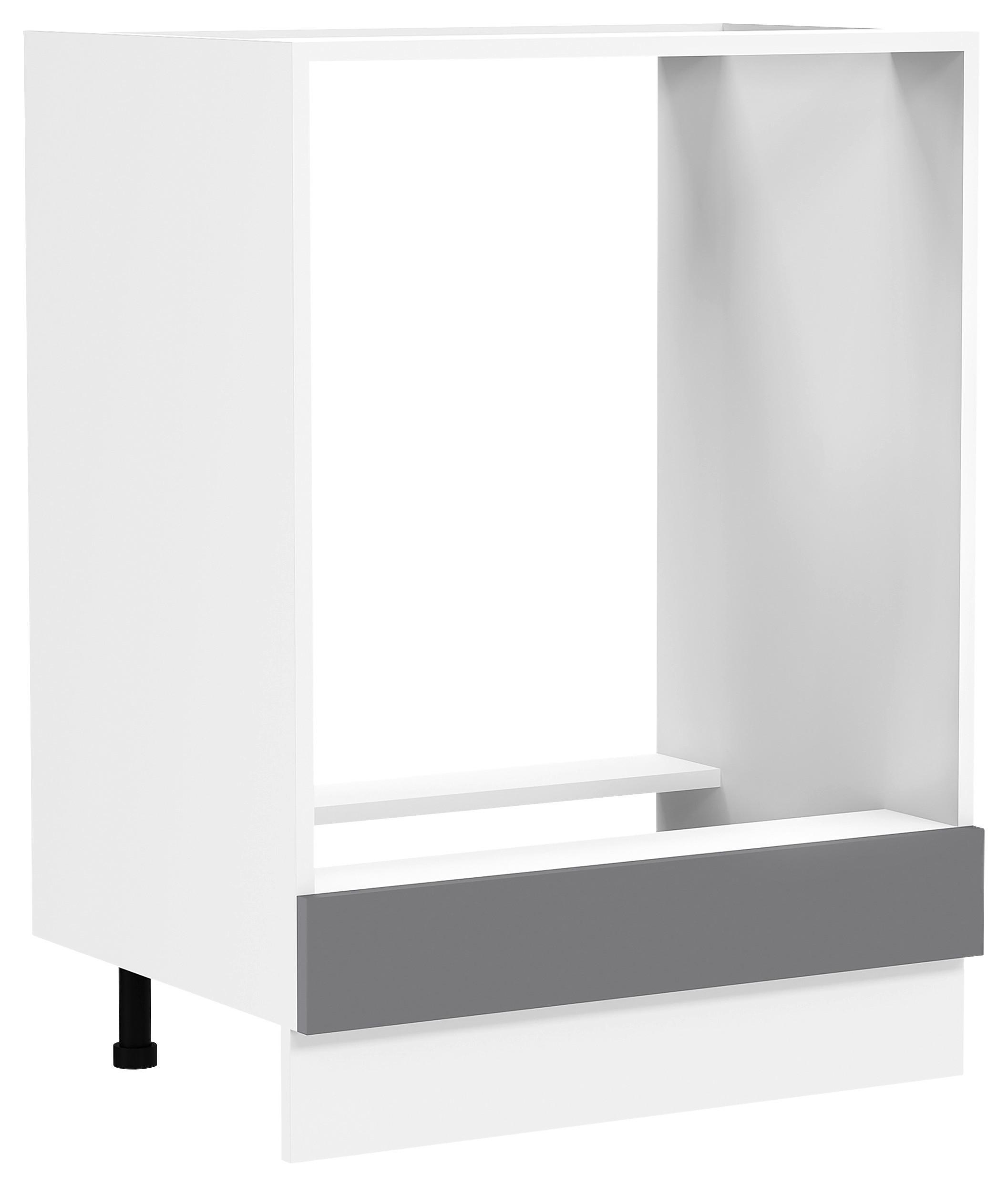 HERDUMBAUSCHRANK FASOLA - Weiss/Anthrazit, Trend, Holzwerkstoff/Kunststoff (60/82/46cm) - MID.YOU