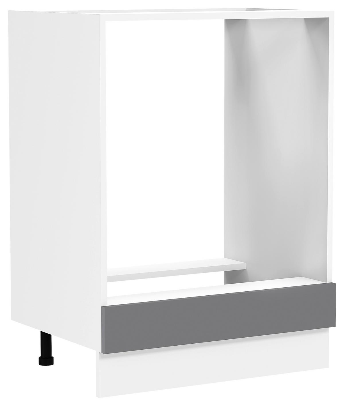 HERDUMBAUSCHRANK FASOLA - Weiss/Anthrazit, Trend, Holzwerkstoff/Kunststoff (60/82/46cm) - MID.YOU