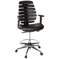 Pisarniški Stol Ergo Line Ii Work, Črna - črna/barve aluminija, Moderno, kovina/umetna masa (62/131/65cm) - MID.YOU