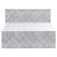 PAT BOXSPRING ELIO - argintiu/bej, Romantik / Landhaus, textil (140/200cm) - James Wood