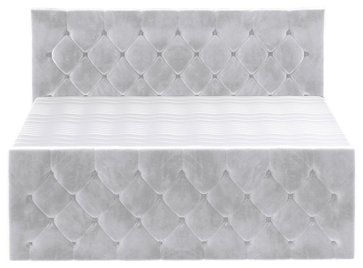 PAT BOXSPRING ELIO - argintiu/bej, Romantik / Landhaus, textil (140/200cm) - James Wood