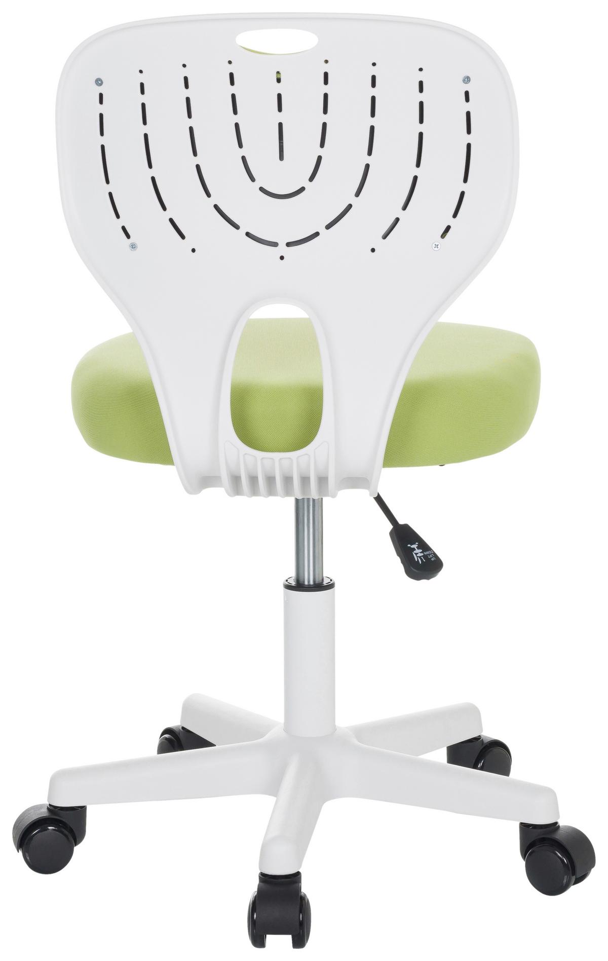 Otroški Vrtljivi Stol Kiddy Top W, Zelena - zelena/bela, Basics, umetna masa/tekstil (52/73/52cm) - MID.YOU