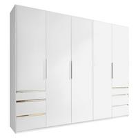 Ormar S Klasičnim Vratima Level 36a - bijela/boje kroma, Moderno, drvni materijal/metal (250/216/58cm) - Modern Living