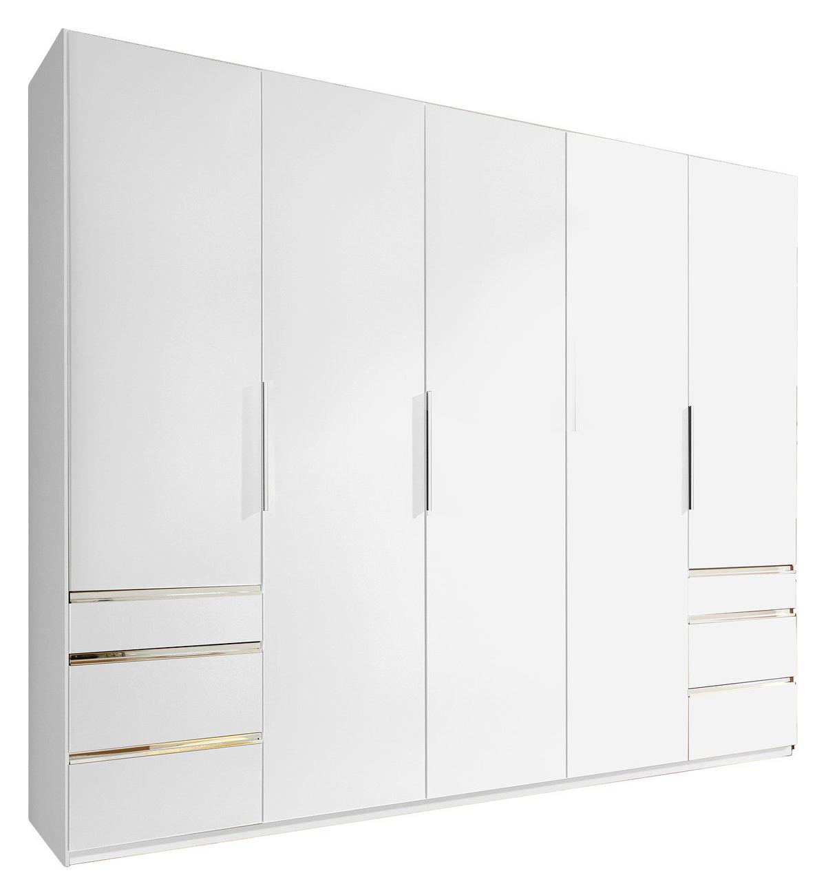 Ormar S Klasičnim Vratima Level 36a - bijela/boje kroma, Moderno, drvni materijal/metal (250/216/58cm) - Modern Living