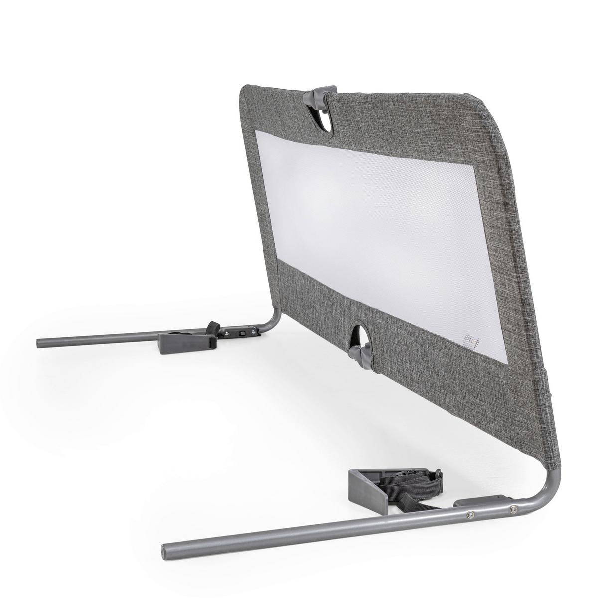 BRAMKA CHRONNA DO ŁÓŻECZKA 59577 SLEEP N SAFE PLUS XL - szary, Basics, tkanina (150/50/44cm) - Hauck