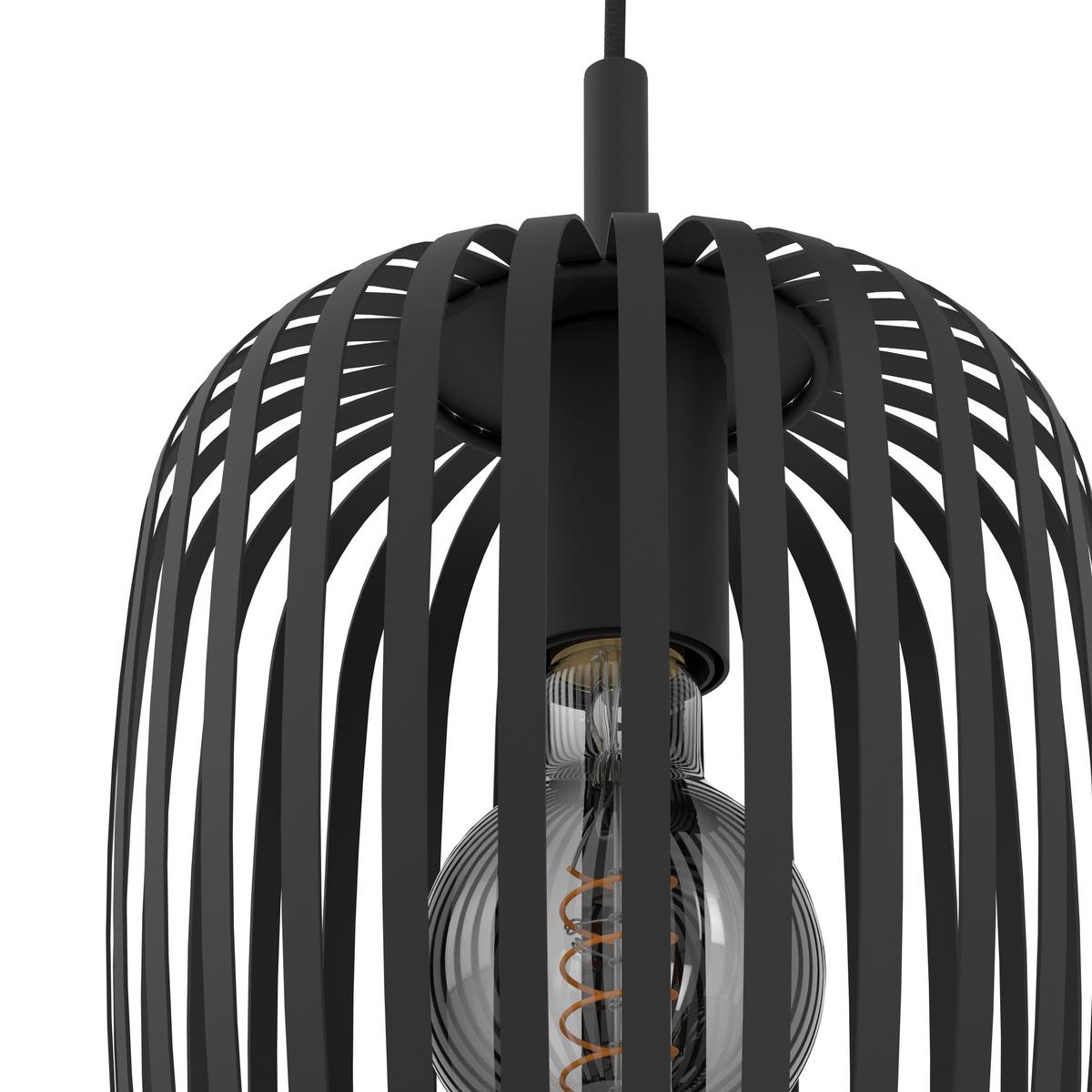 LAMPA WISZĄCA 900686* ROMAZZINA - czarny, Design, metal (46/110cm) - Eglo