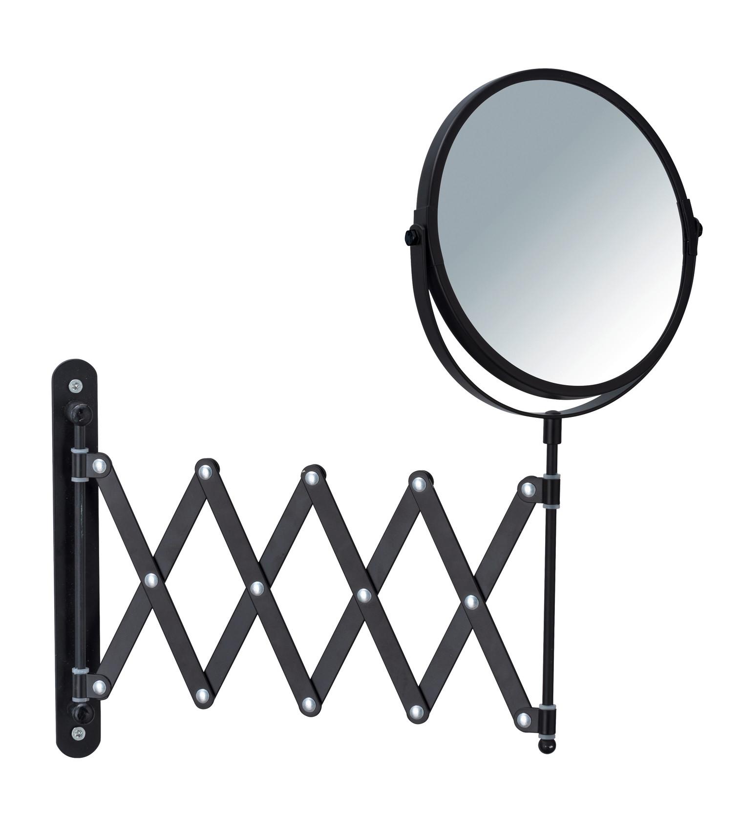 Kosmetikspiegel in Schwarz - Schwarz, MODERN, Metall (19/39/50cm) - Mömax