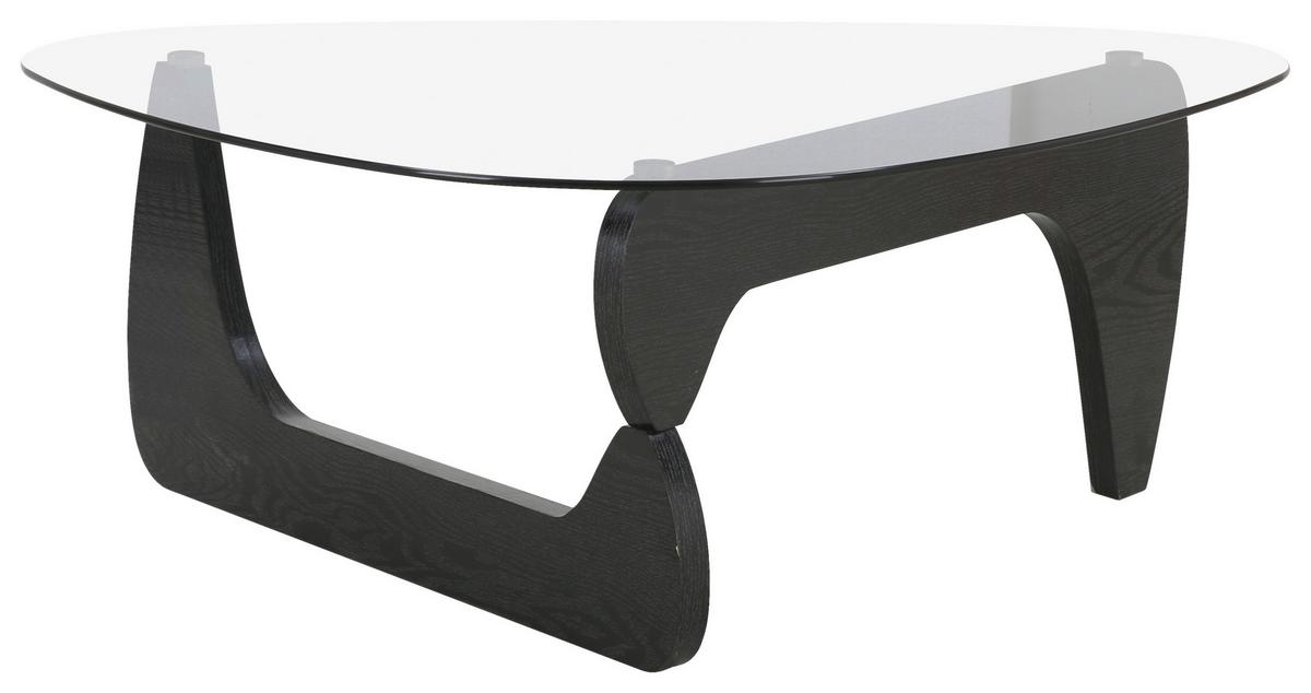 Stolić Amelia - siva/crna, Design, staklo/drvni materijal (80/40/114cm) - Premium Living