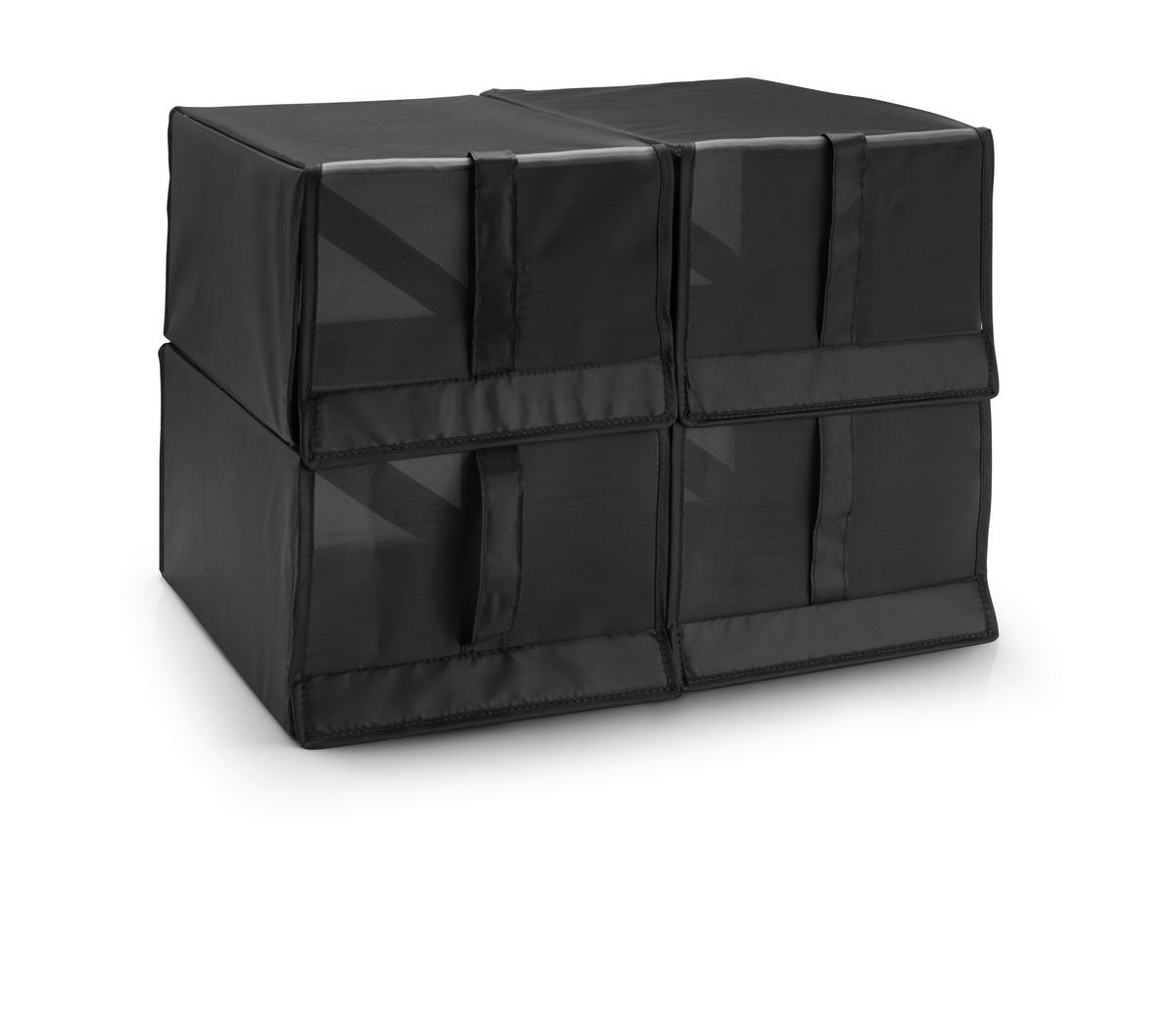 Schuhbox Unit in Grau - Grau, KONVENTIONELL, Kunststoff/Textil (22/34/16cm) - Modern Living
