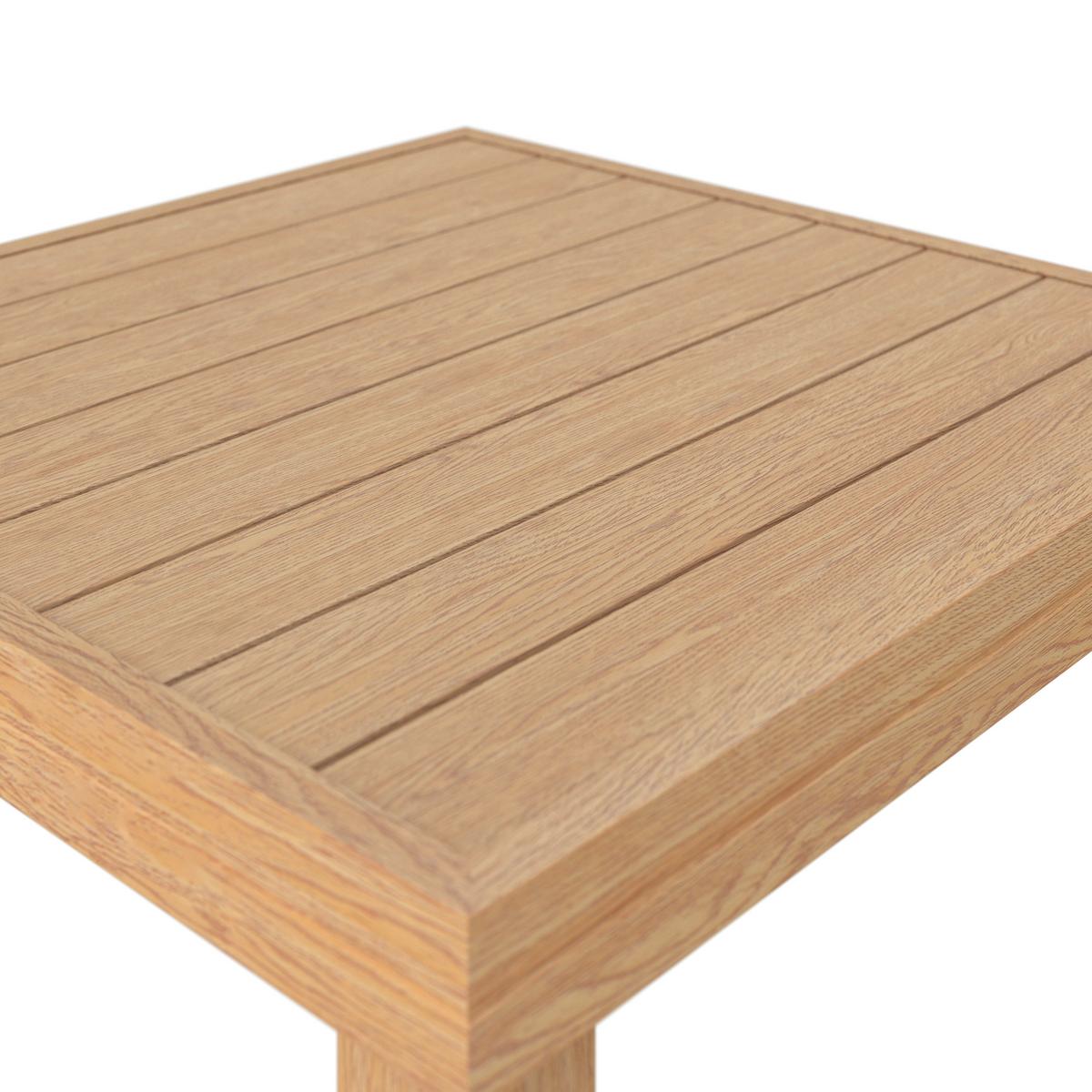 KOMPLET MEBLI TARASOWYCH CALERA - kolor naturalny/szary, Modern, tworzywo sztuczne/metal (237/160cm) - Ambia Garden