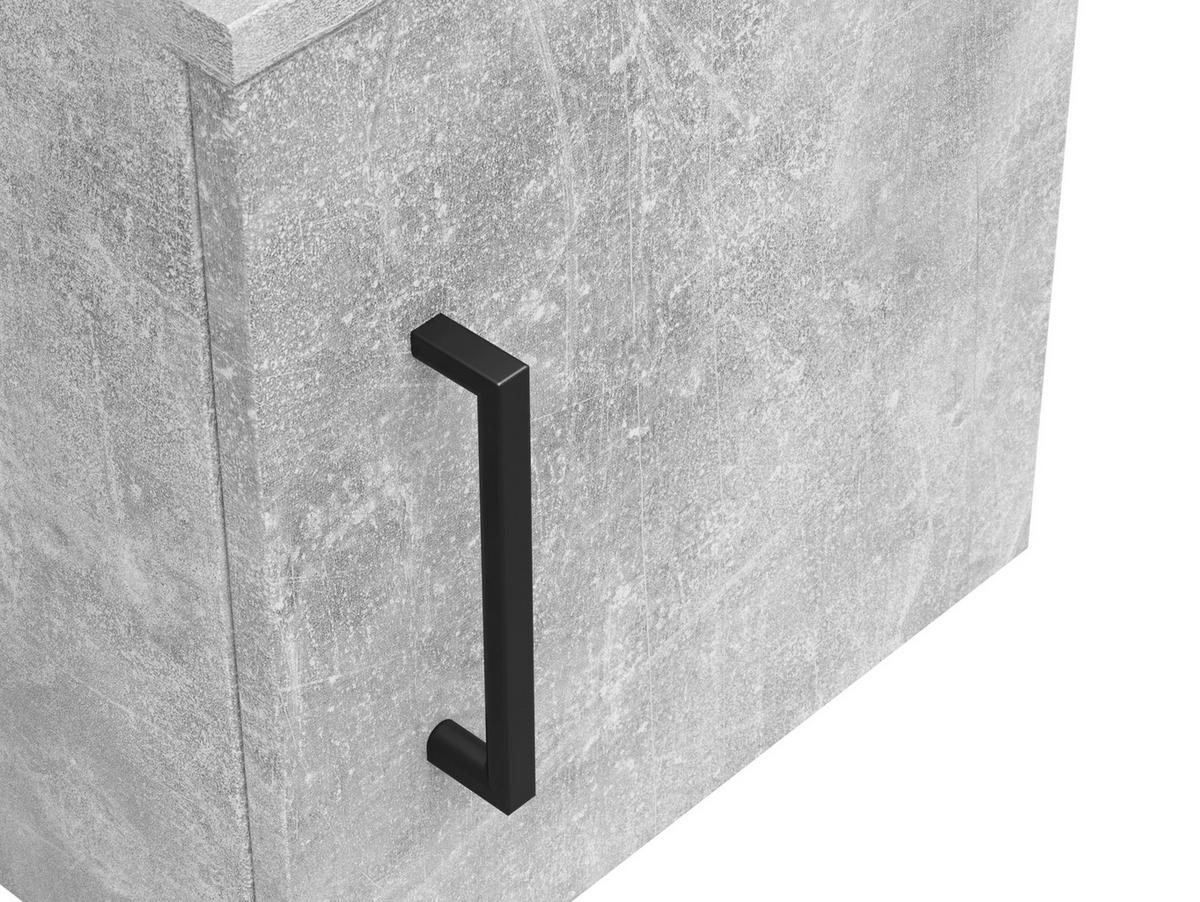 Aufsatzschrank Multistauraum Betonoptik - Schwarz/Grau, MODERN, Holzwerkstoff/Kunststoff (30cm) - Mömax