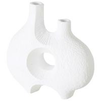 Vase Prado I in Weiß matt - Weiß, MODERN, Kunststoff (20/19/7cm) - Modern Living