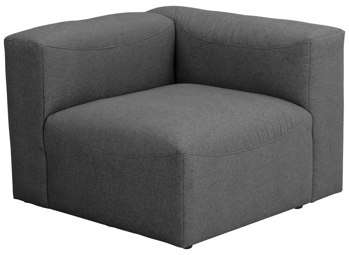 SOFAELEMENT LENA - Anthrazit, Design, Kunststoff/Textil (100/73/100cm) - Max Winzer