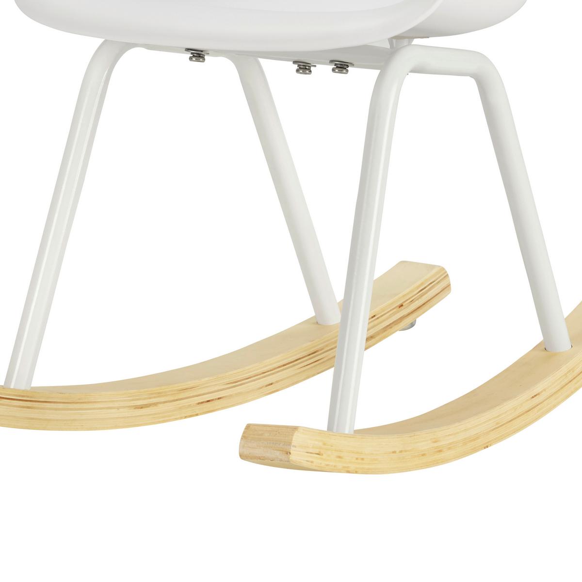 Kinderstuhl Bobby Weiß Kunststoff - Weiß, MODERN, Holz/Kunststoff (41,5/60/54cm) - Bessagi Kids