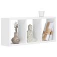 Wandboard in Weiß - Weiß, MODERN, Wellpappe (70/30/15,5cm) - MÖMAX modern living
